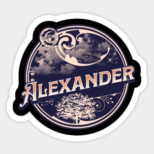 Alexander Name Tshirt Sticker